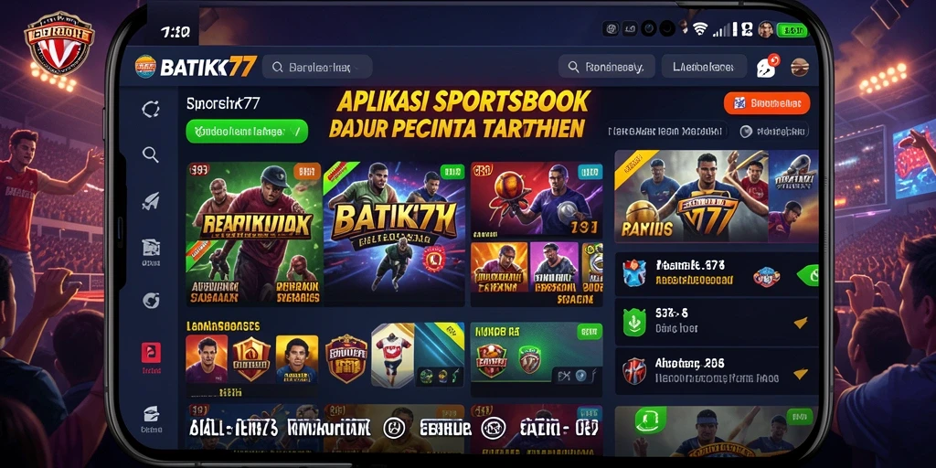 Tampilan gameplay menarik dari BATIK77 dalam taruhan olahraga.
