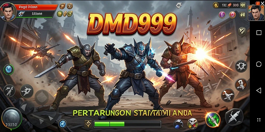 Screenshot DMD999 menampilkan aksi strategi yang mendebarkan.