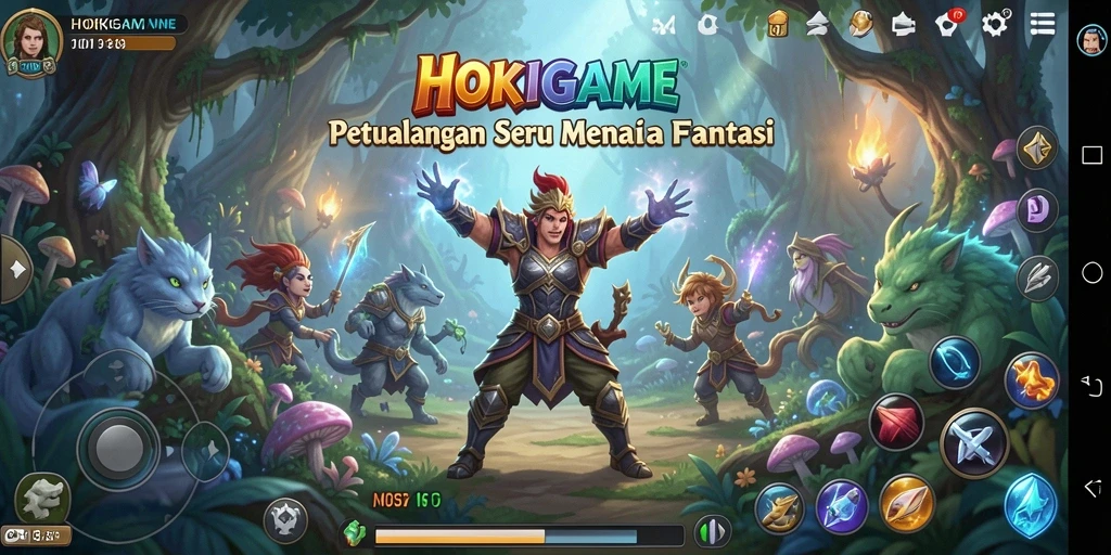 Tampilkan gameplay seru petualangan HOKIGAME dengan grafis menawan.