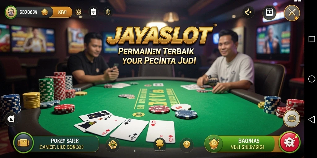 Tampilan gameplay Poker JAYASLOT yang seru dan menarik.