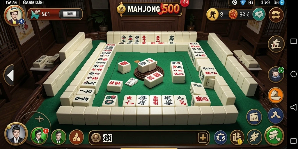 Tampilan gameplay seru dan menantang dari MAHJONG500 di kasino.