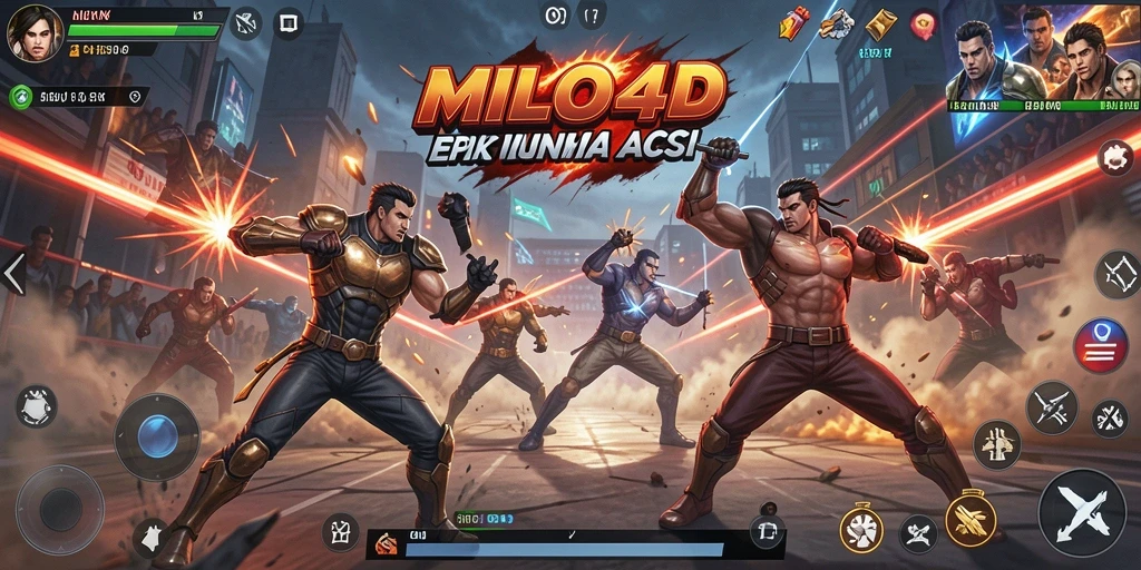 Tangkapan layar seru dari gameplay penuh aksi di MILO4D.