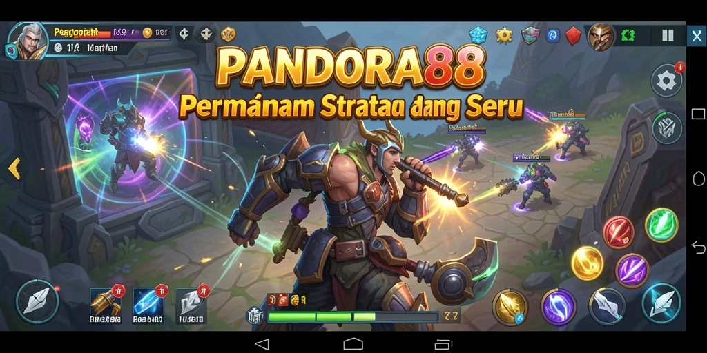 Tampilan gameplay menarik dari PANDORA88 dengan strategi yang kompleks.