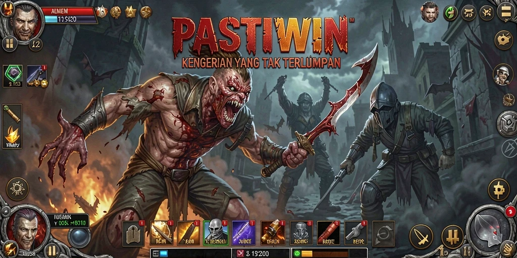 Tampilan gameplay menyeramkan dari PASTIWIN dengan suasana yang menegangkan.