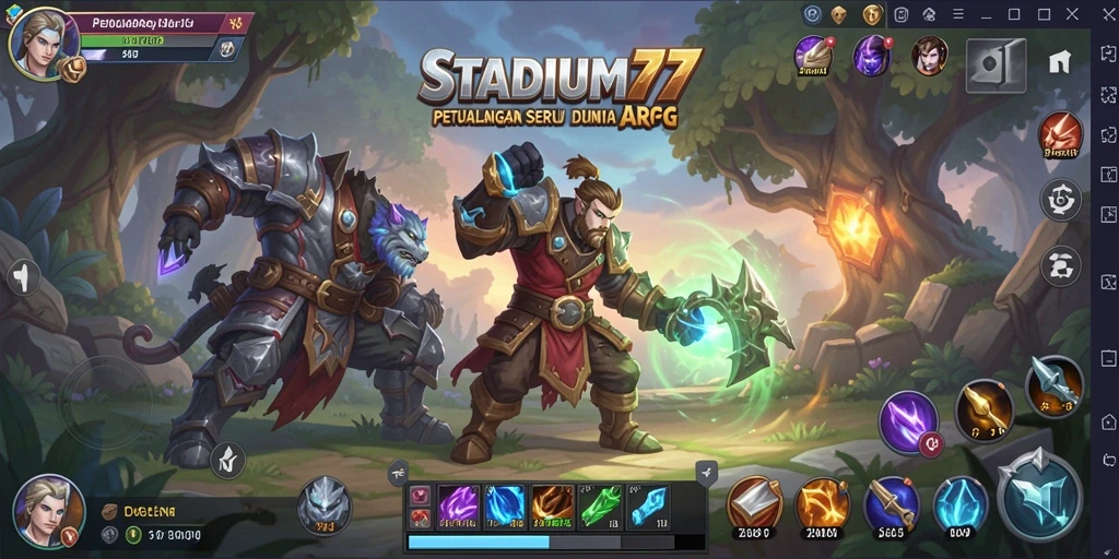 Gameplay STADIUM77 yang epik dan mendebarkan di dunia ARPG.