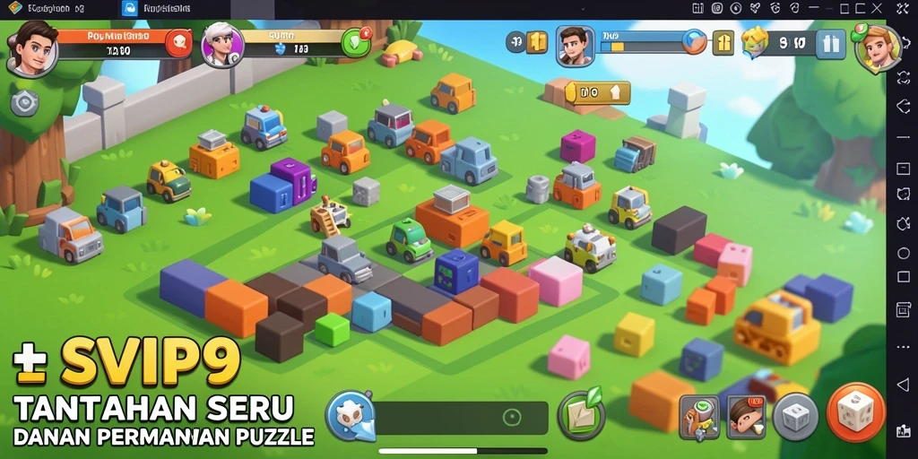 Tampilan gameplay menantang dalam game Puzzle SVIP9 yang seru.