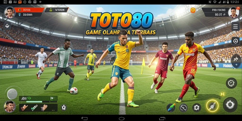 Screenshot utama TOTO80 menampilkan aksi seru dalam pertandingan olahraga.